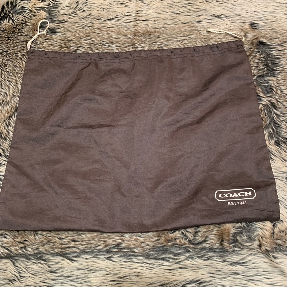 Coach satin dust bag Large 19.5”W x 15”H